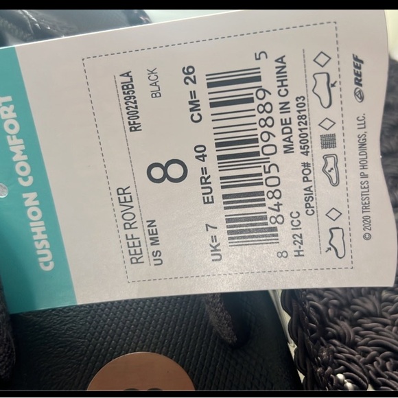 Reef flip flops new with tags size 8 - Picture 2 of 3